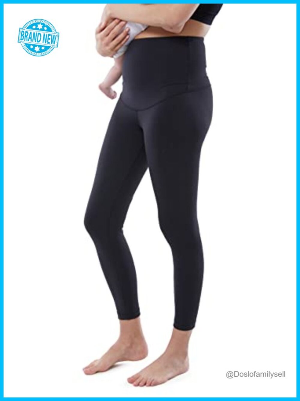 Postpartum Compression Leggings High Rise Tummy Control